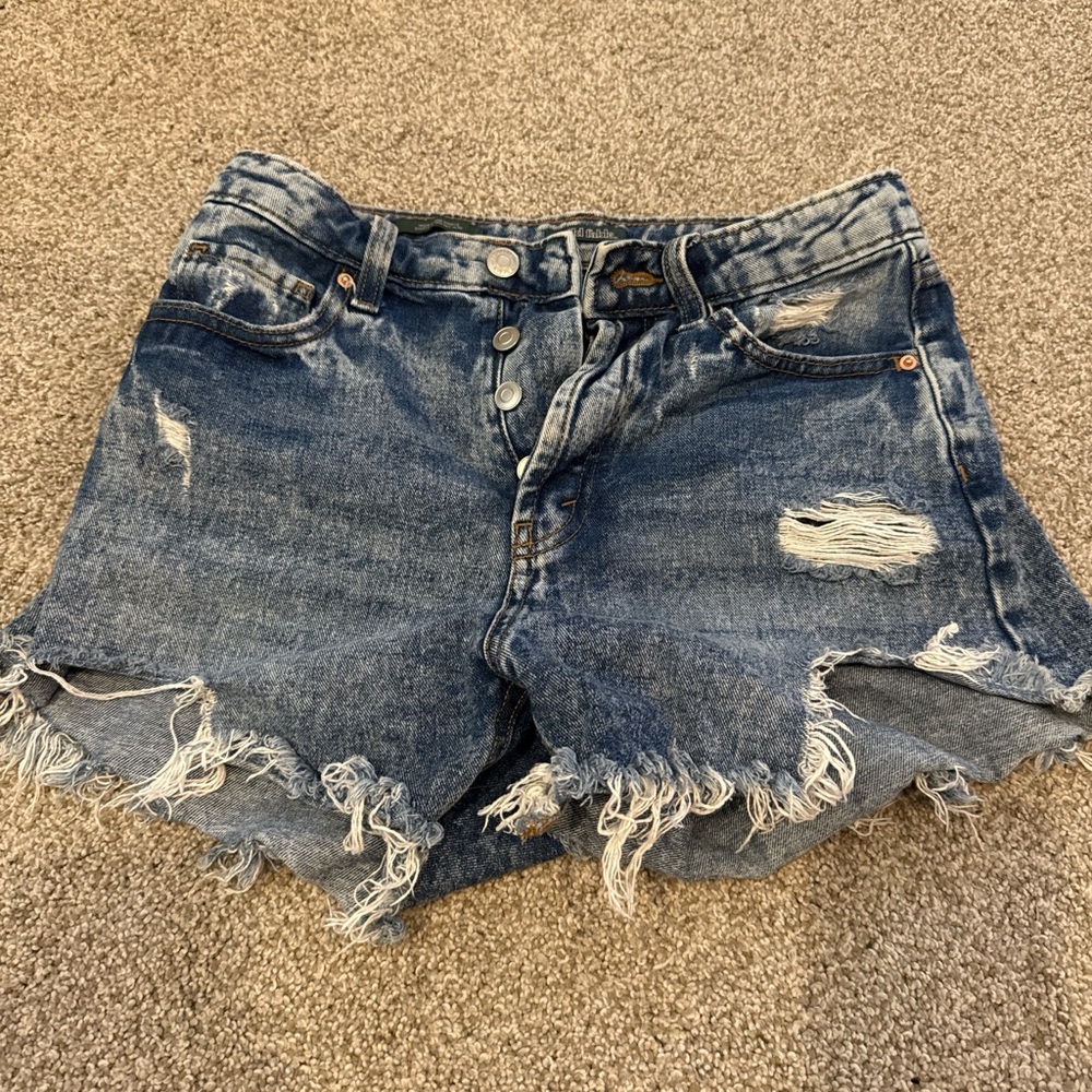 Wild Fable Blue Distressed Jean Shorts